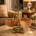اردوخوری چوب و برنز مدل مهدیس - Image 2